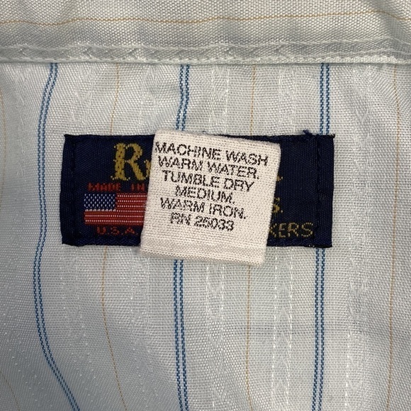 Vintage Ruddock Bros Shirtmakers Pear Snap Western Button Down Striped Shirt - Picture 7 of 10